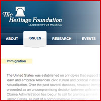 The Heritage Foundation on Immigration